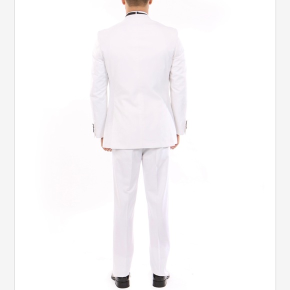 🆕 Men’s 3-piece White slim-fit Tuxedo - Picture 5 of 5